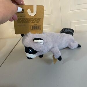 Pally Paws 16” Racoon Dog Toy Body Squeaker , Cuddle Toy New